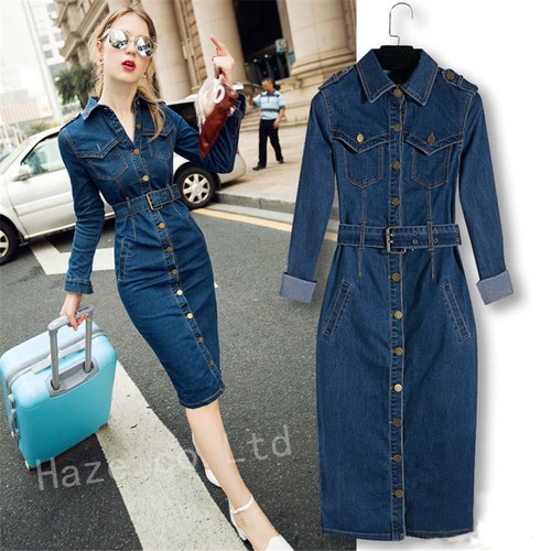jeans long dress